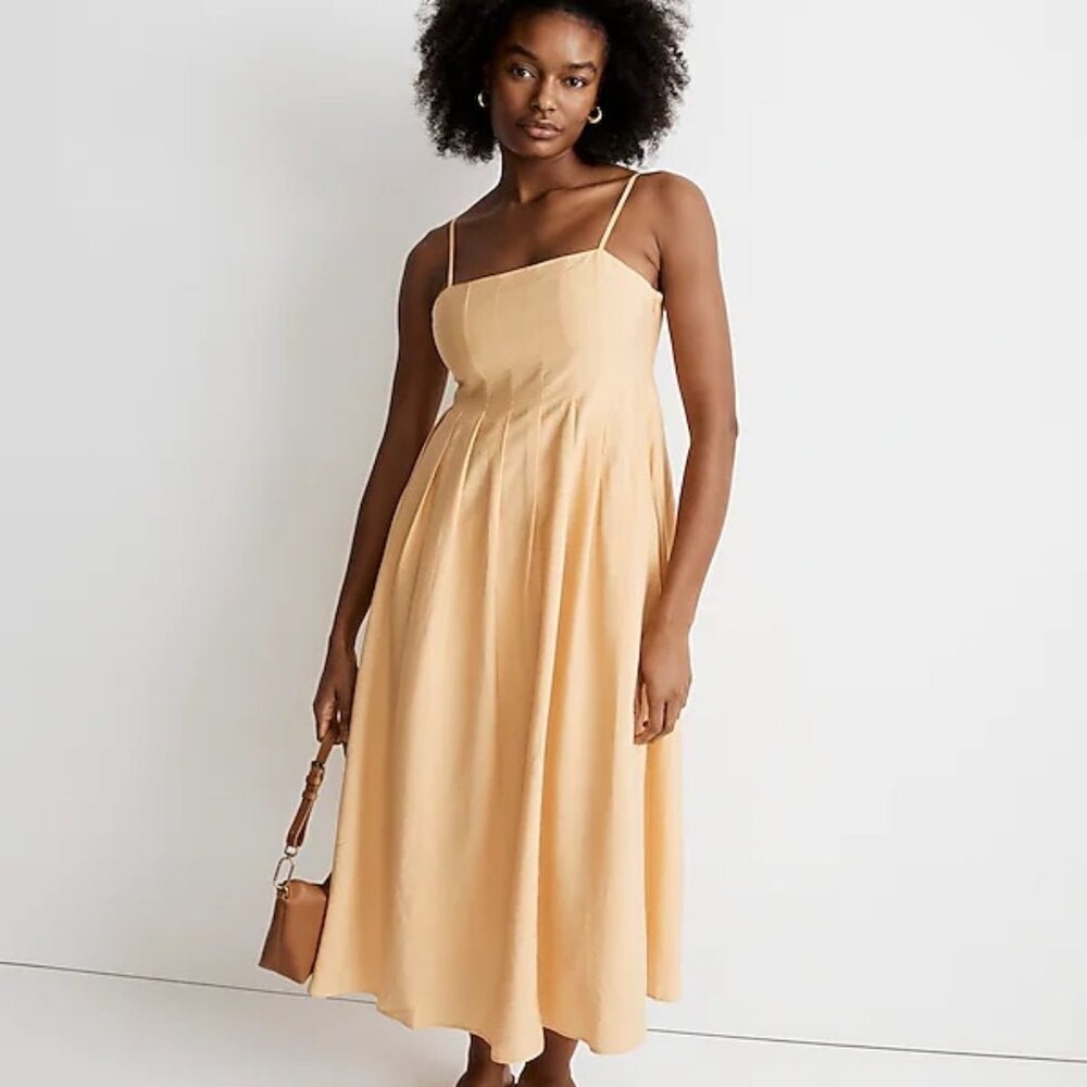 Madewell Pleated Midi Dress